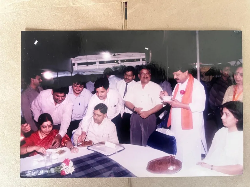 Smt. Sushma Swaraj ji Enjoying the delicacy